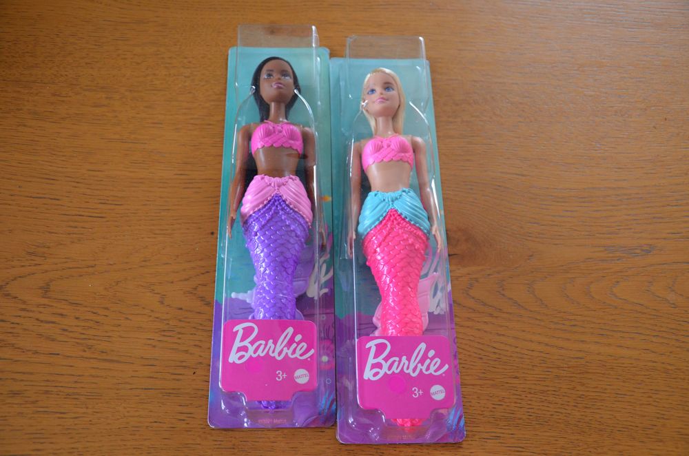 2 szt dreamtopia lalka barbie syrena