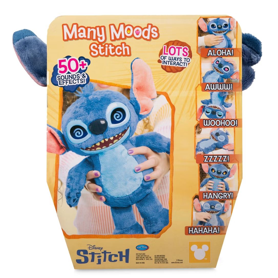 Peluche Stitch com + 50 sons e efeitos