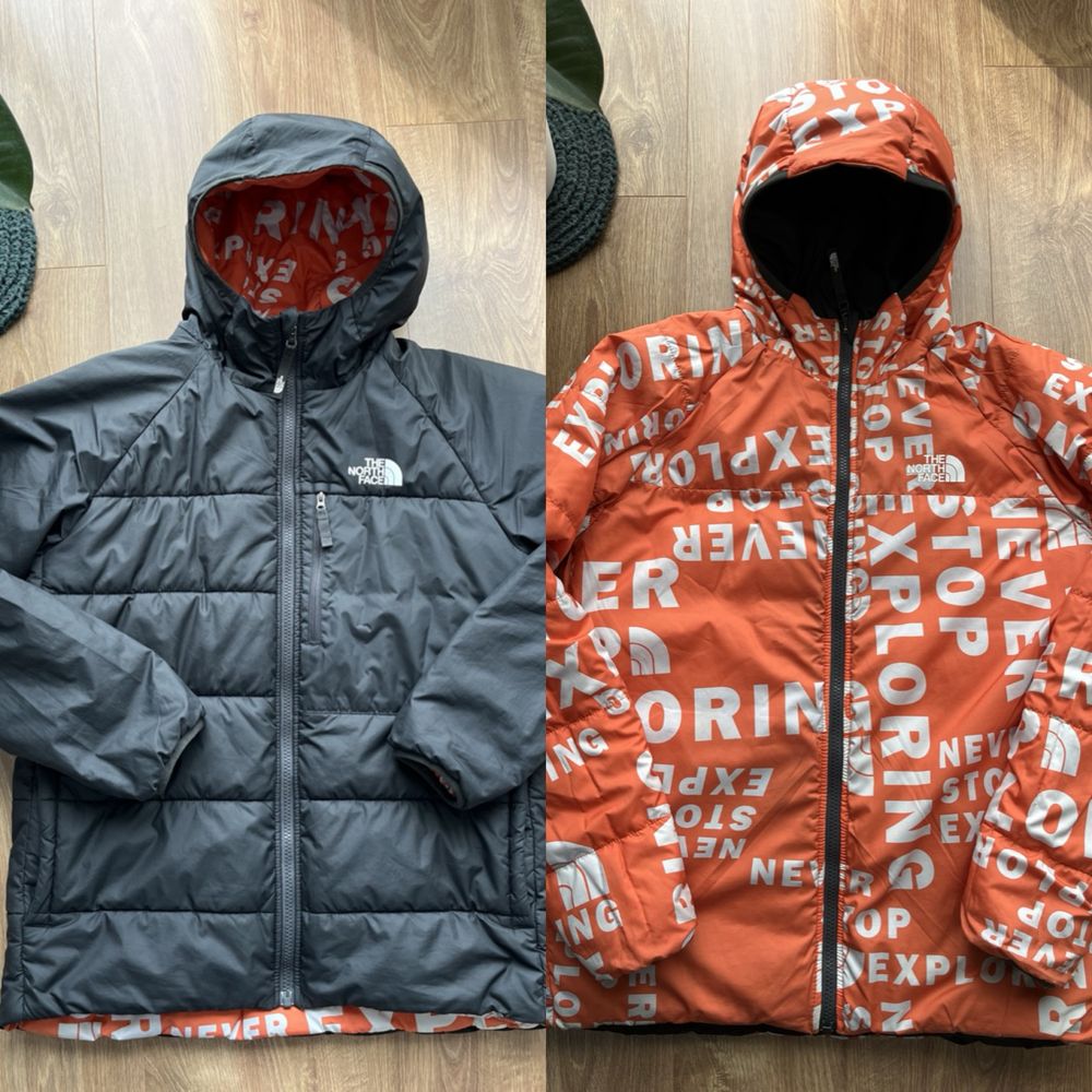 The North Face двосторання куртка пуховик S