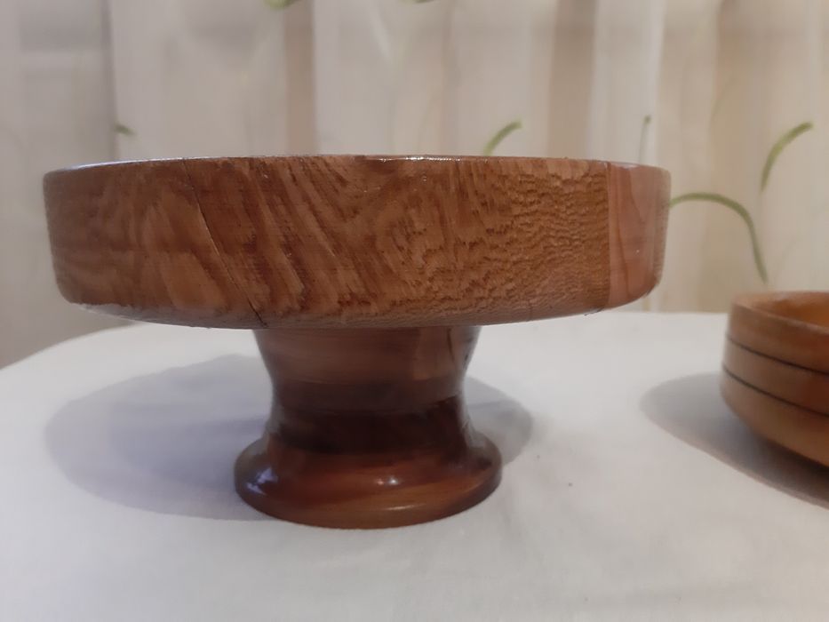 Вироби з дерева, ваза, сахарниця