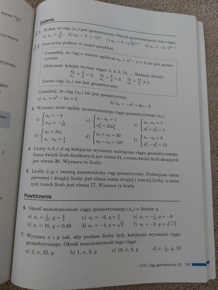 Matematyka na czasie 3 liceum I technikum