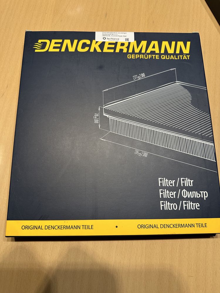 Dwa filtry kabinowe Denckermann M110538 oraz M110055