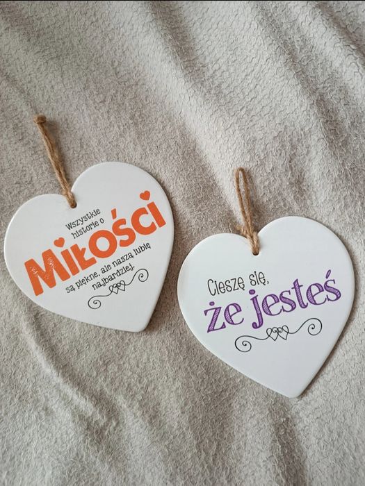 Serca dekoracja zawieszki