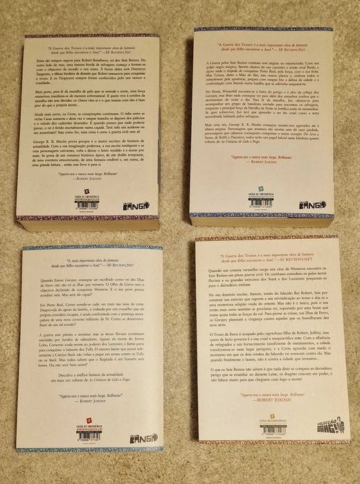 As Crónicas de Gelo e Fogo - A Guerra dos Tronos (4 volumes)