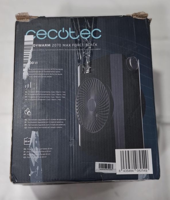 Aquecedor de calor para casa de banho