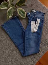 Dżinsy Renee dzwony wysoki stan flared jeans high waist