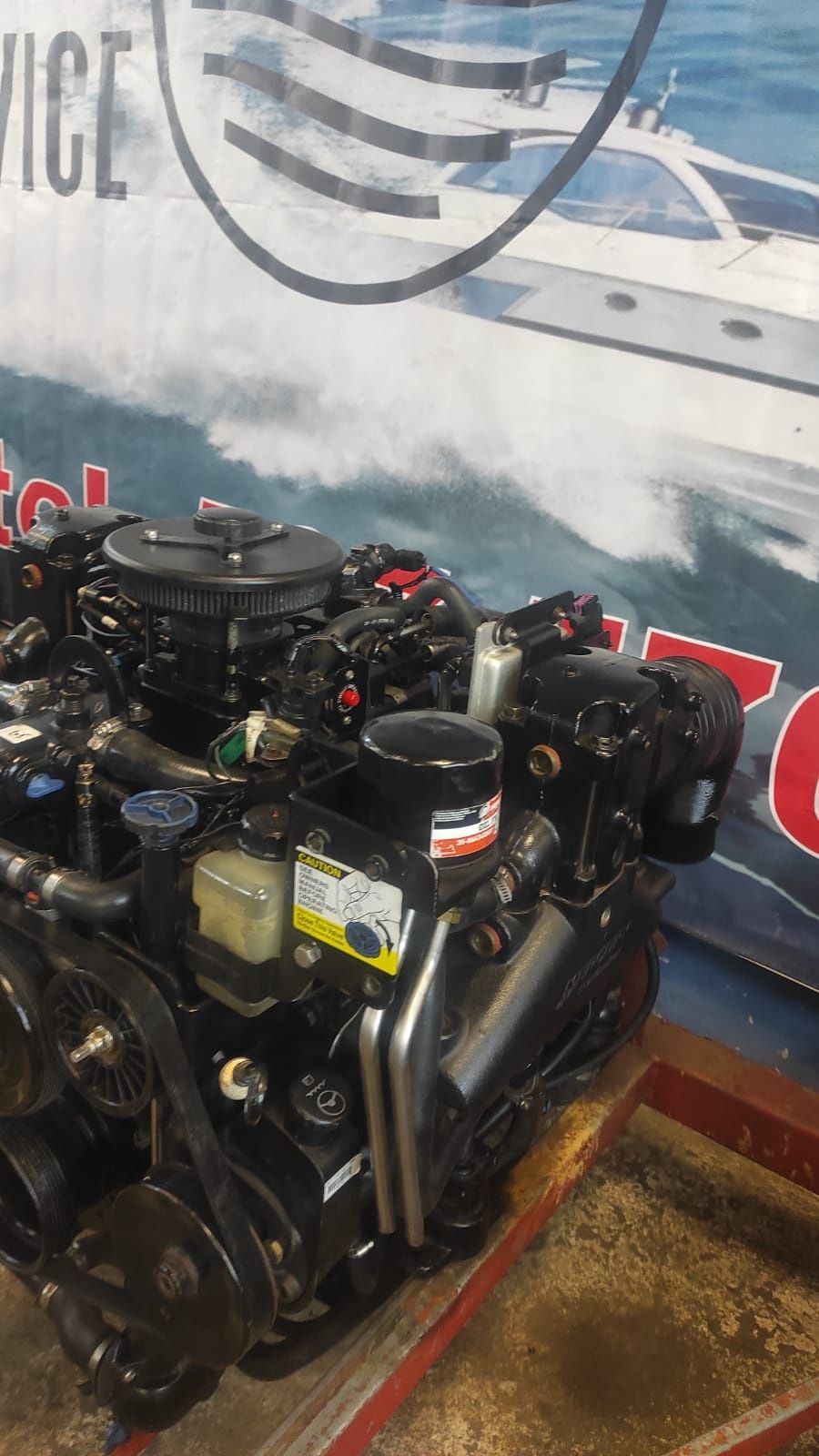 Silnik stacjonarny do łodzi, 4.3 litra, Mercruiser, Volvo Penta, OMC
