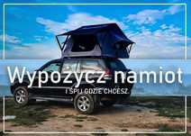 Namioty dachowe. wypożyczalnia namiot dachowy