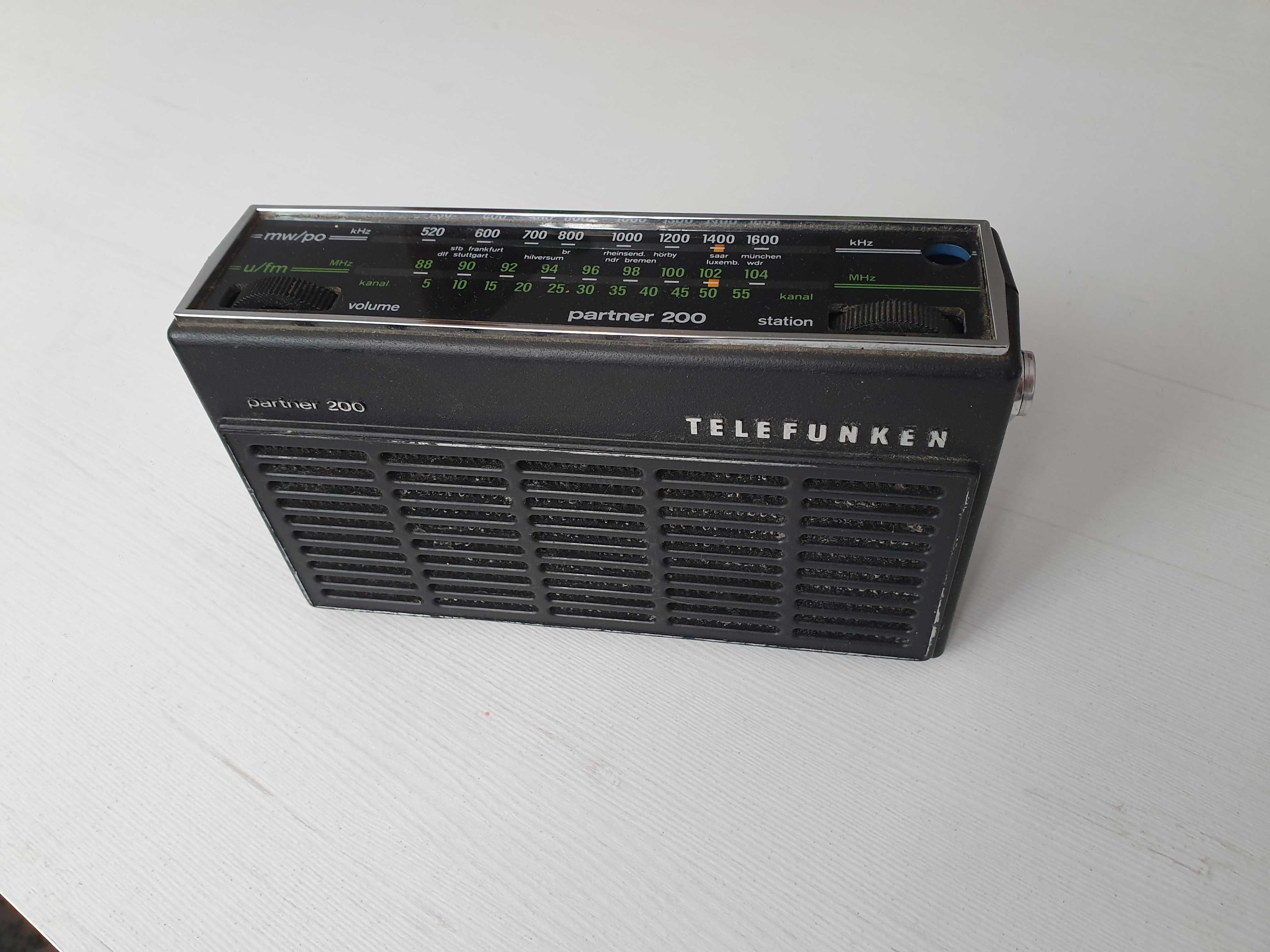 Stare zabytkowe radio telefunken partner 200 vintage