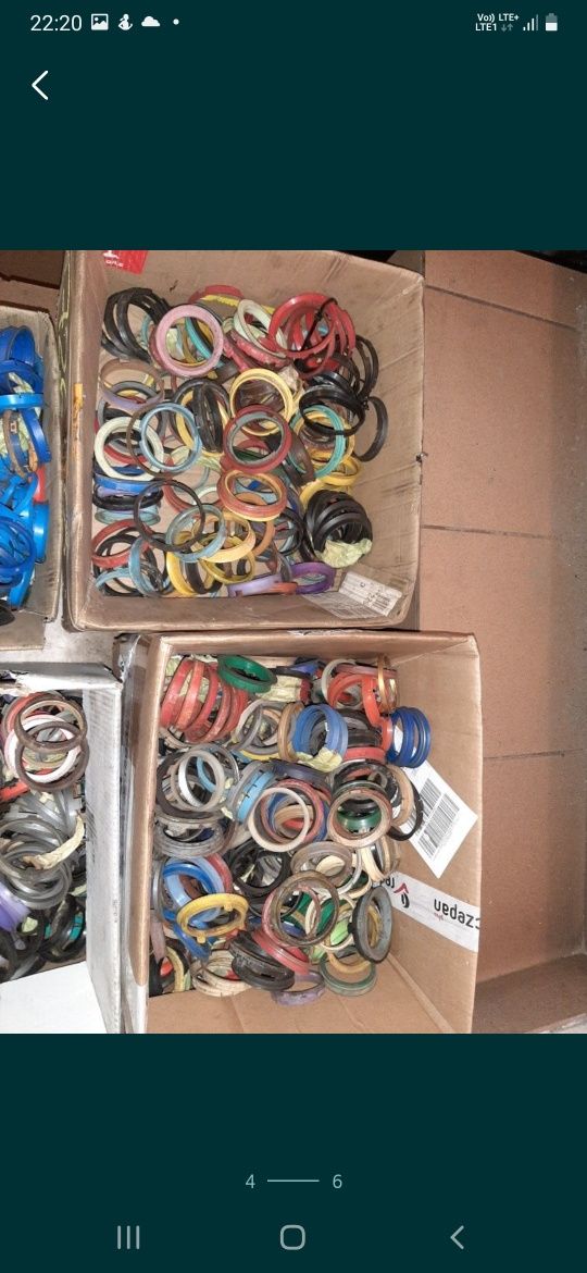 Pierścienie centrujące do felg aluminiowych