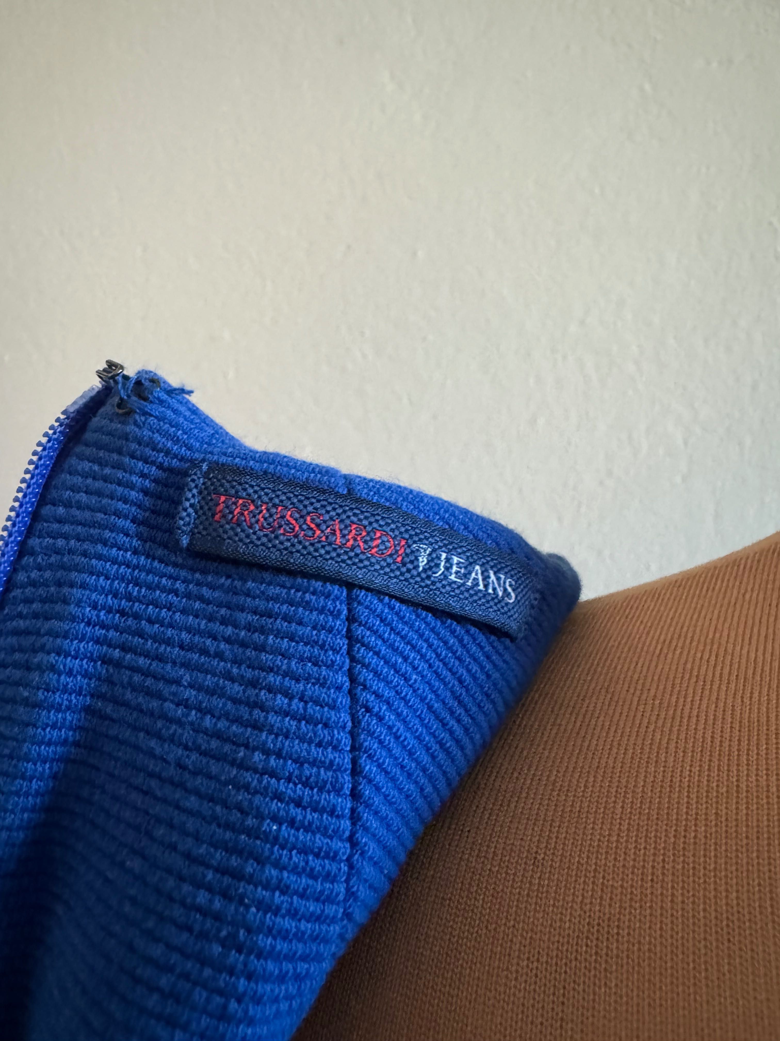TRUSSARDI JEANS  chabrowa sukienka