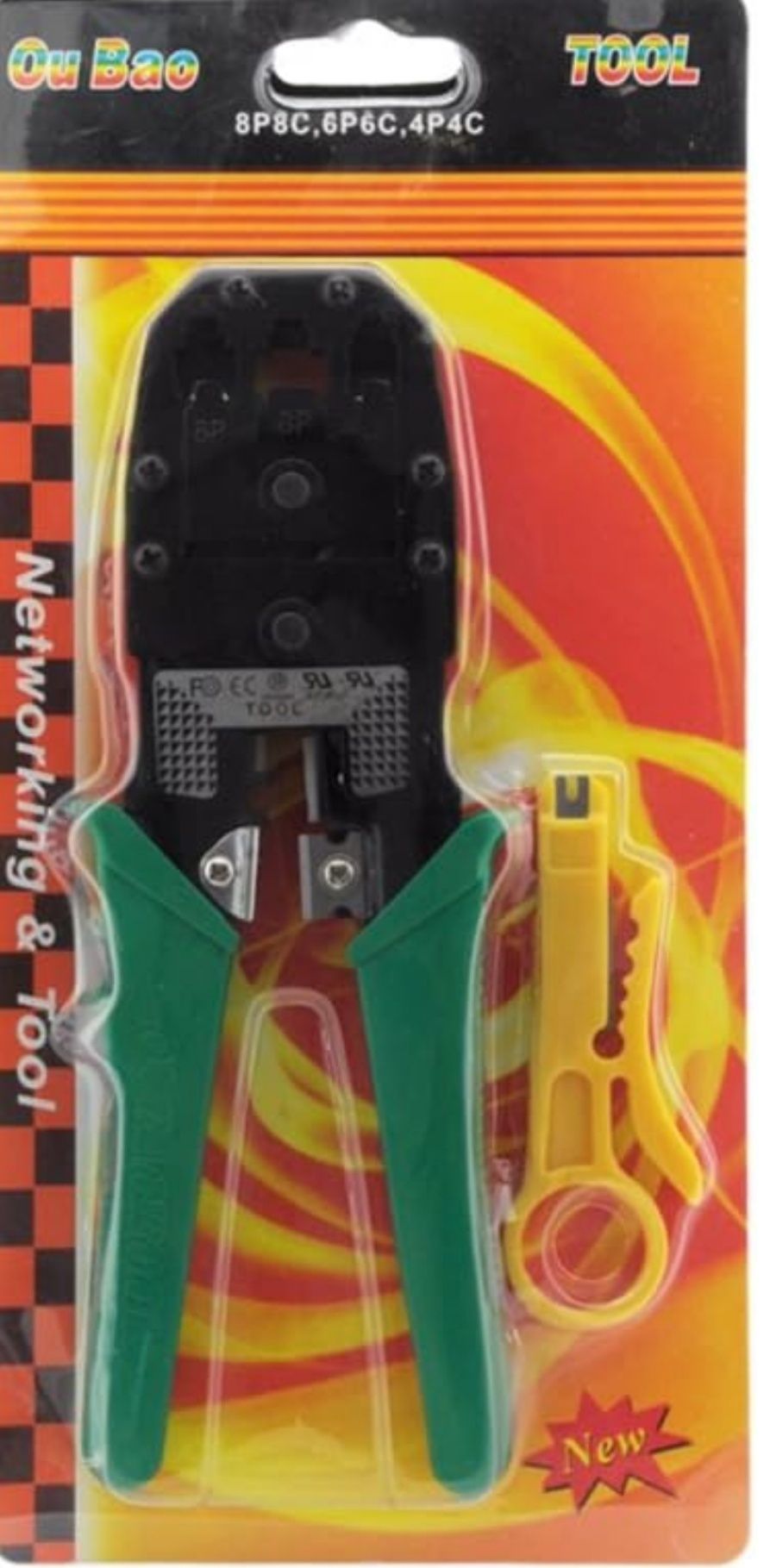 Incutex szczypce zaciskowe do wtyczki sieciowej RJ45/11 nowe prezent