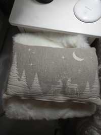 Декоративна новорічна гобелен подушка