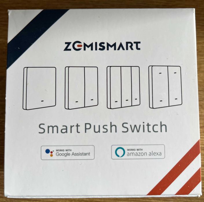 Interruptor Push para Estores Branco Zigbee 3.0 - Tuya / Smartlife