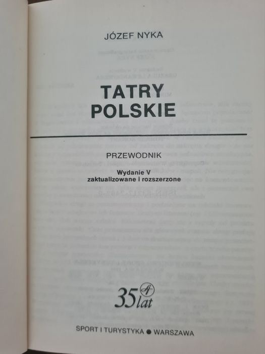 Tatry polskie - Józef Nyka. Przewodnik