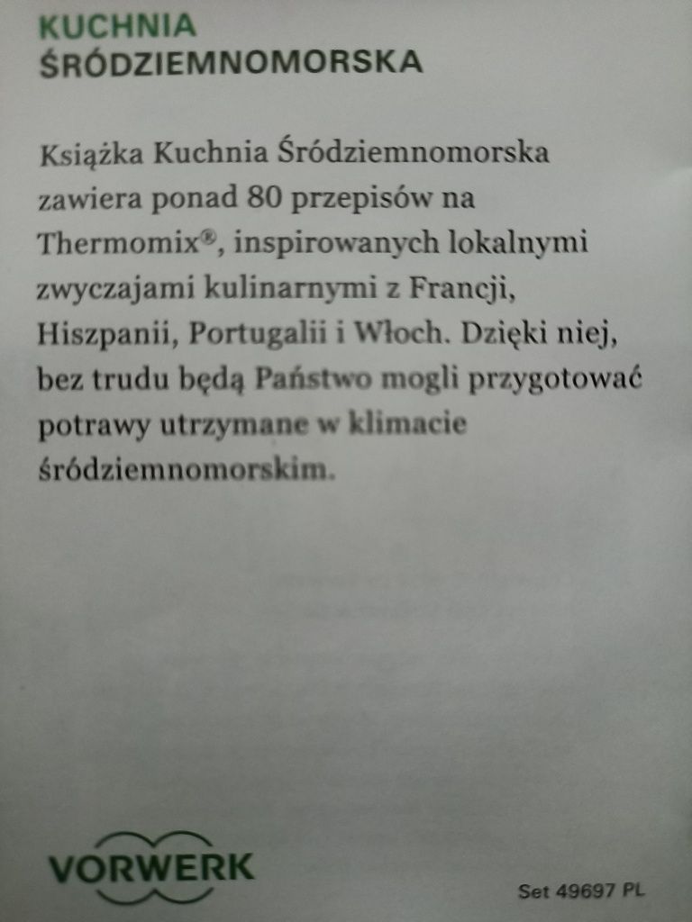 Kuchnia śródziemnomorska TM5 thermomix czytnik