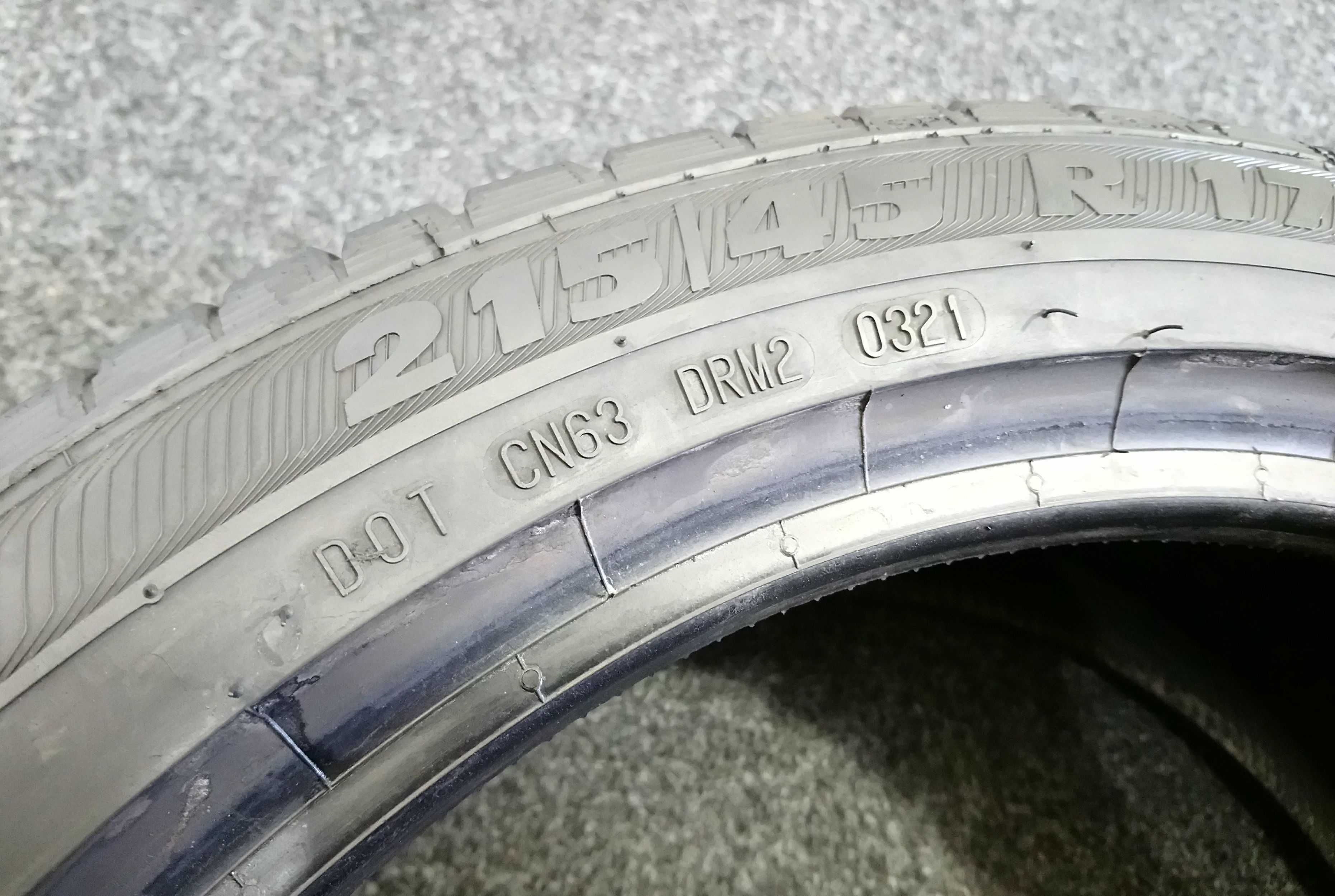 215/45R17 Semperit Speed-Life 2 87V // 8,2 mm jak NOWA