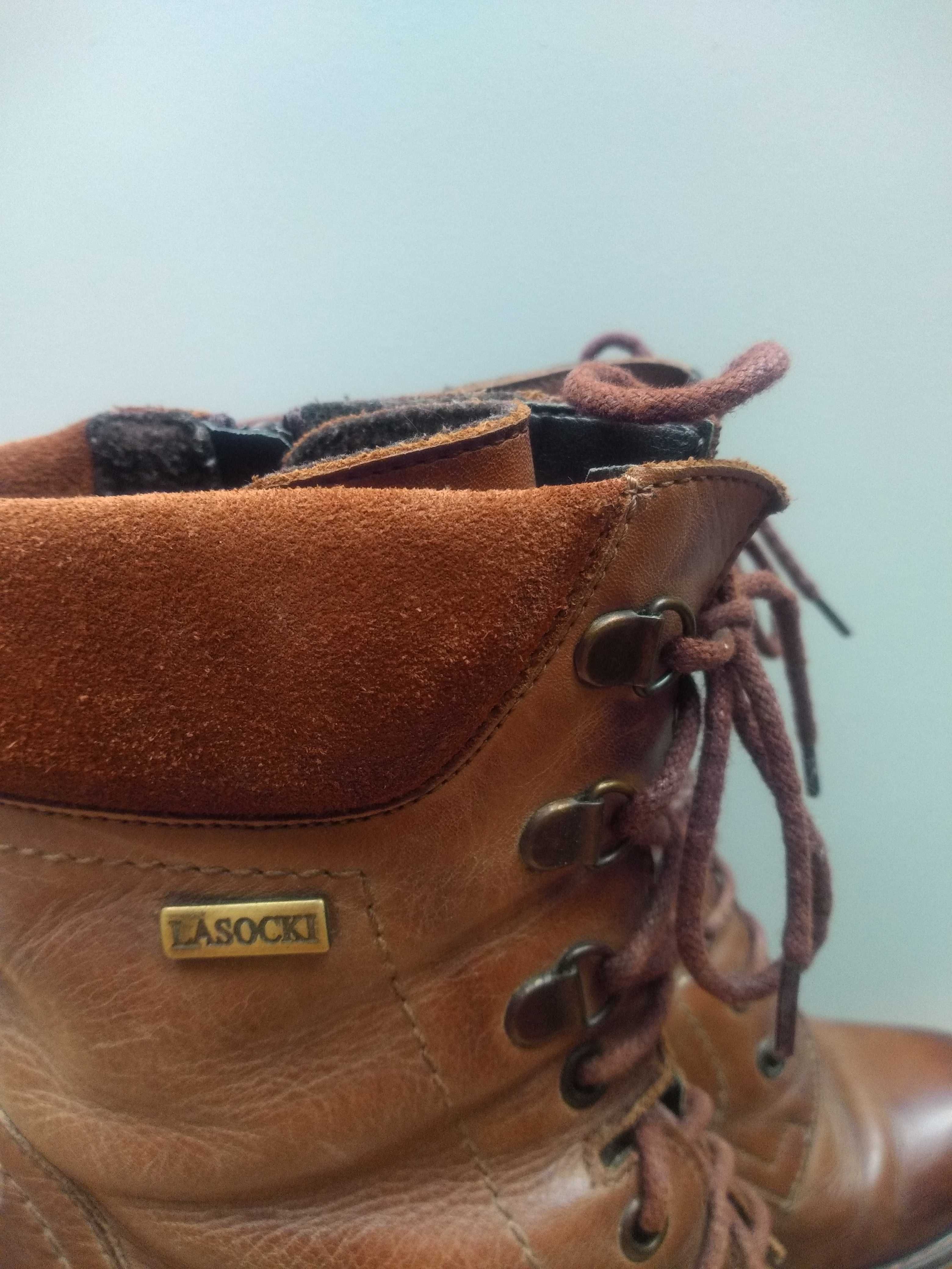 Trzewiki, botki Lasocki skóra naturalna r. 36