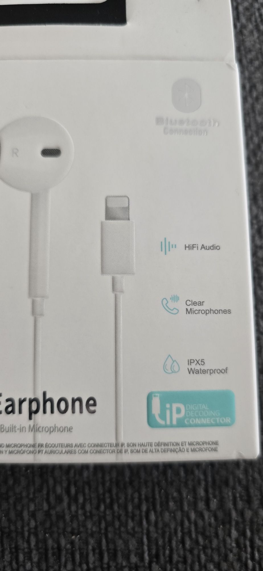 Słuchawki z mikrofonem do IPhone,  z bluetooth, wodoodporne