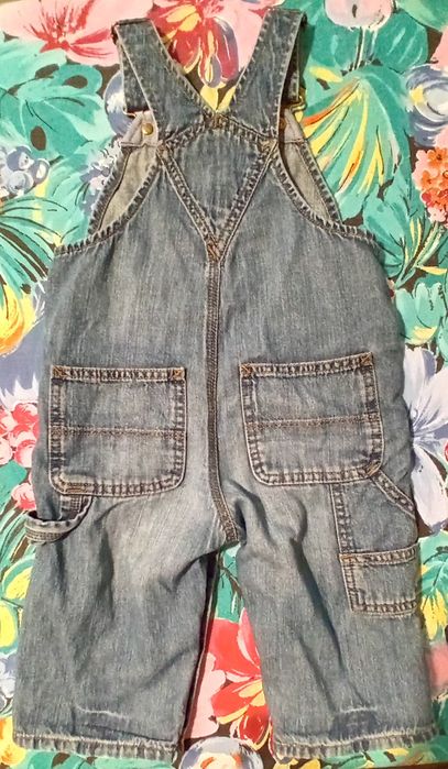 Ogrodniczki jeansowe rozmiar 86