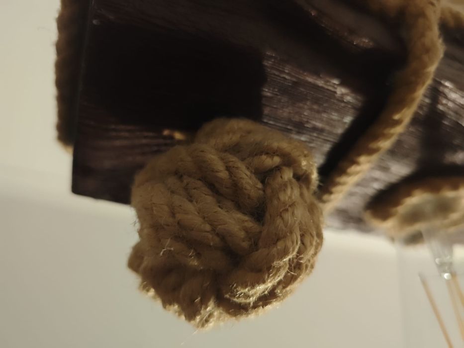 Lampa retro ze sznura 3 żarówki