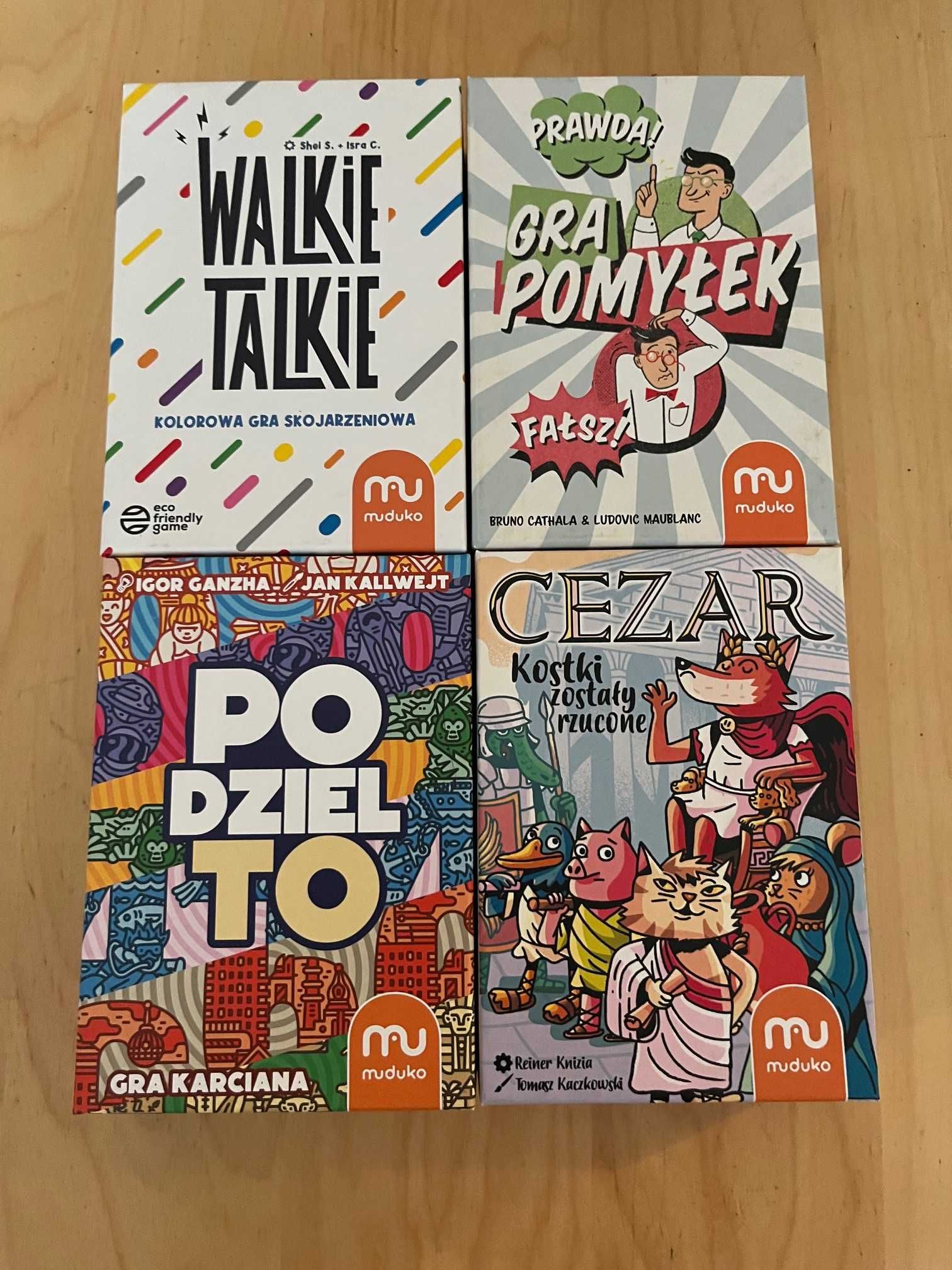 Walkie Talkie, Podziel To, Gra Pomyłek, Cezar.. 4x gry Muduko