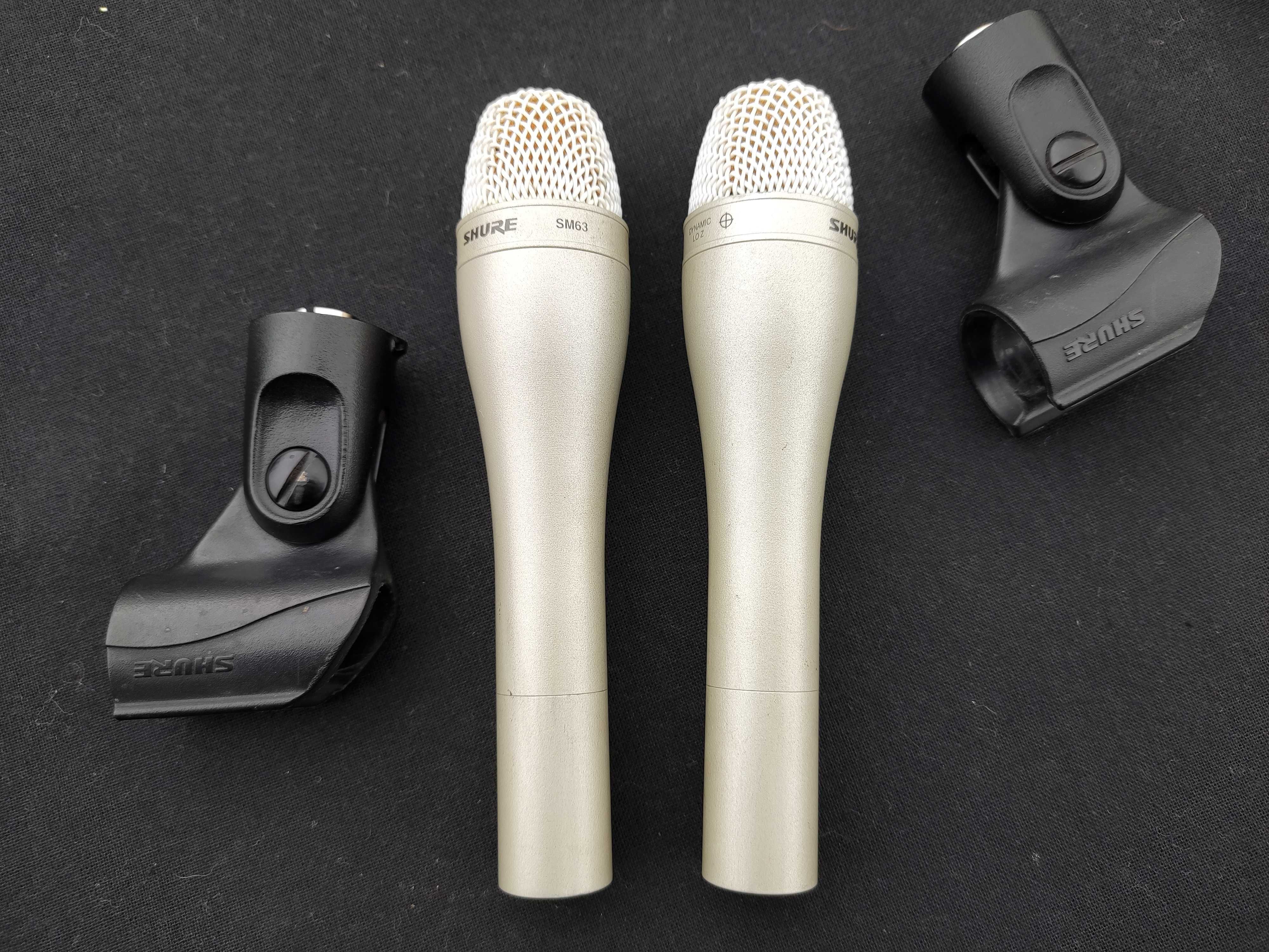 2 Microfones Shure SM63