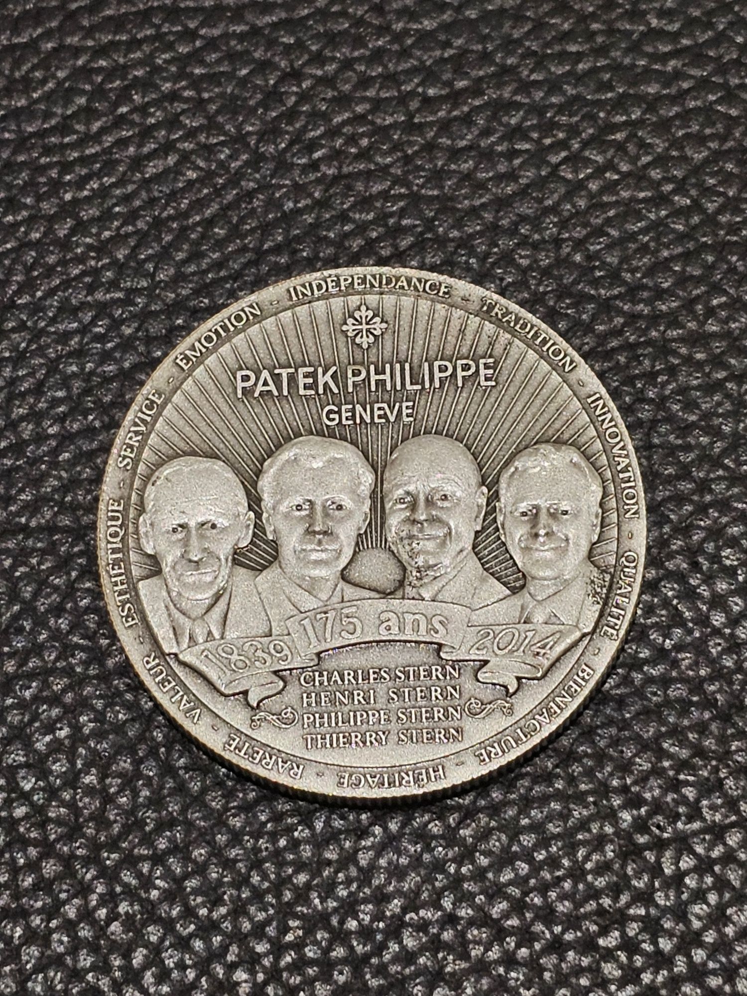 Medalha comemorativa PATEK PHILIPPE Marca de relogios de Luxo