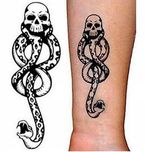 3x Tatuaż Mroczny Znak Harry Potter Śmierciożercy Lord Voldemort HIT