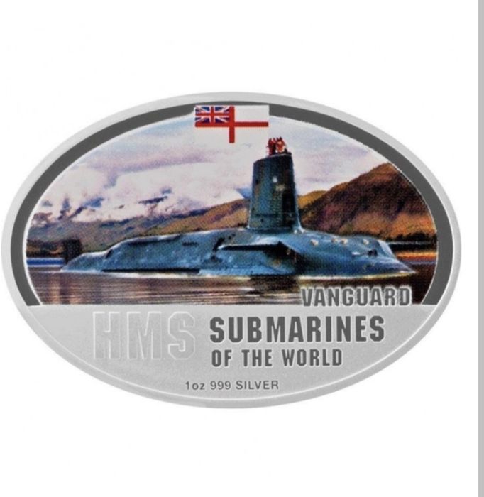 Серебряные монеты подводные лодки мира