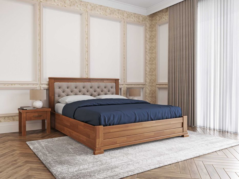 Ліжко з масиву Вільхи,  Бука та Дуба 160*200 Нове