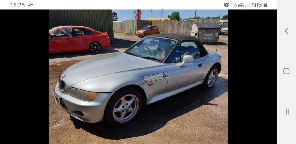 Maska błotnik zderzak lampa BMW Z3 arktissilber metallic