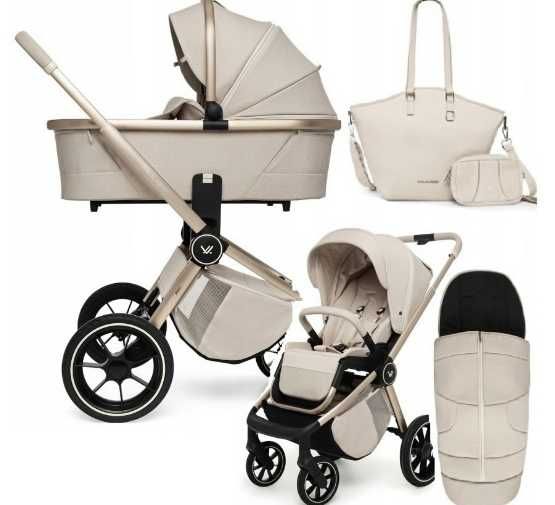 Wózek dziecięcy wielofunkcyjny Muuvo Quick Boho 2w1 - duży zestaw!