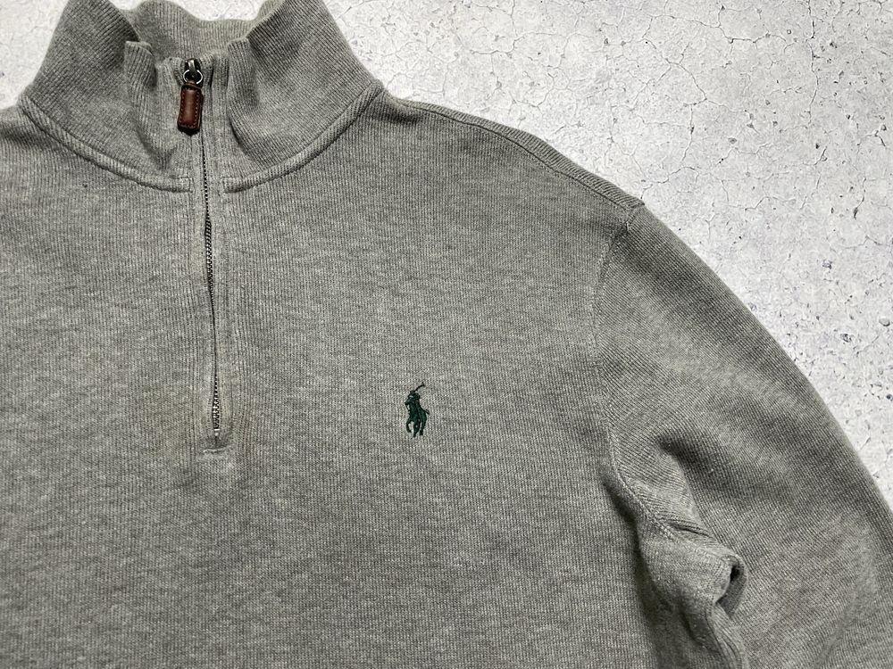 Мужская Кофта Свитер 1/4 Зип Polo Ralph Lauren M Размер Old Money