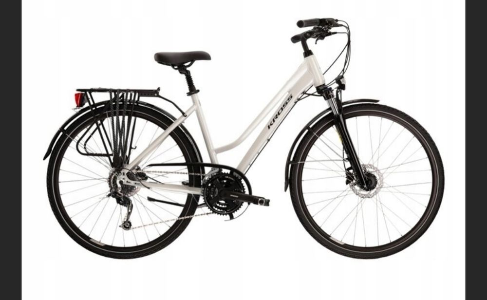 Rower trekkingowy Kross Trans 5.0 rama 17 cali koło 28 " biały