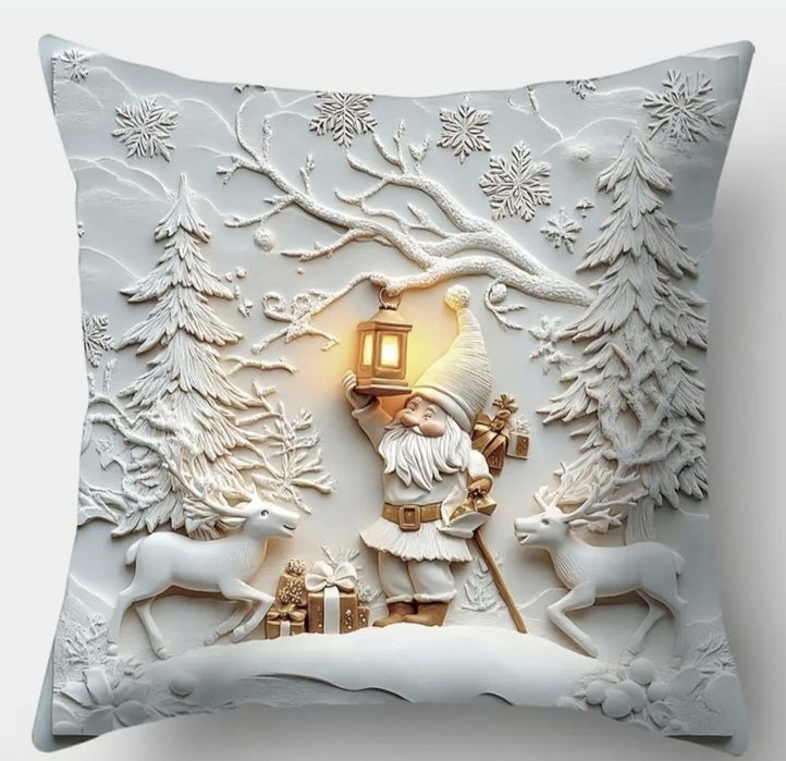 Komplet 4 świątecznych poszewek