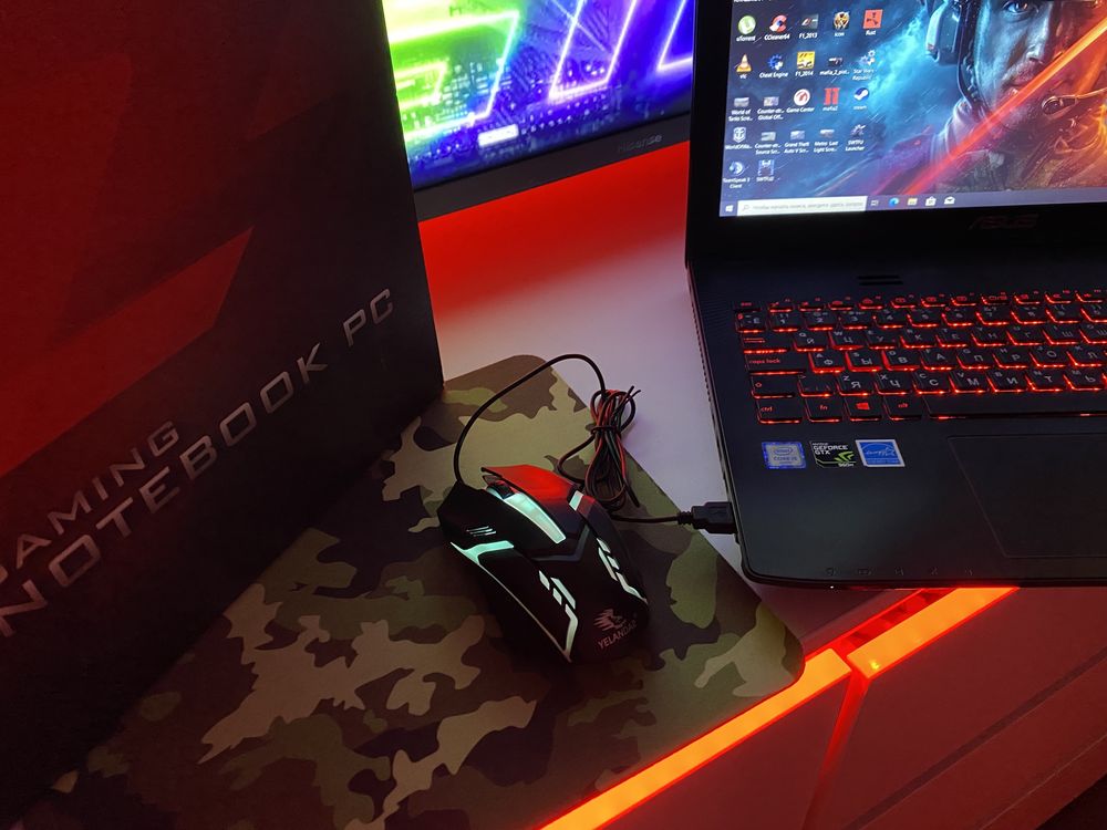 Как Новый Игровой ASUS ROG+ Комплект Девайсов