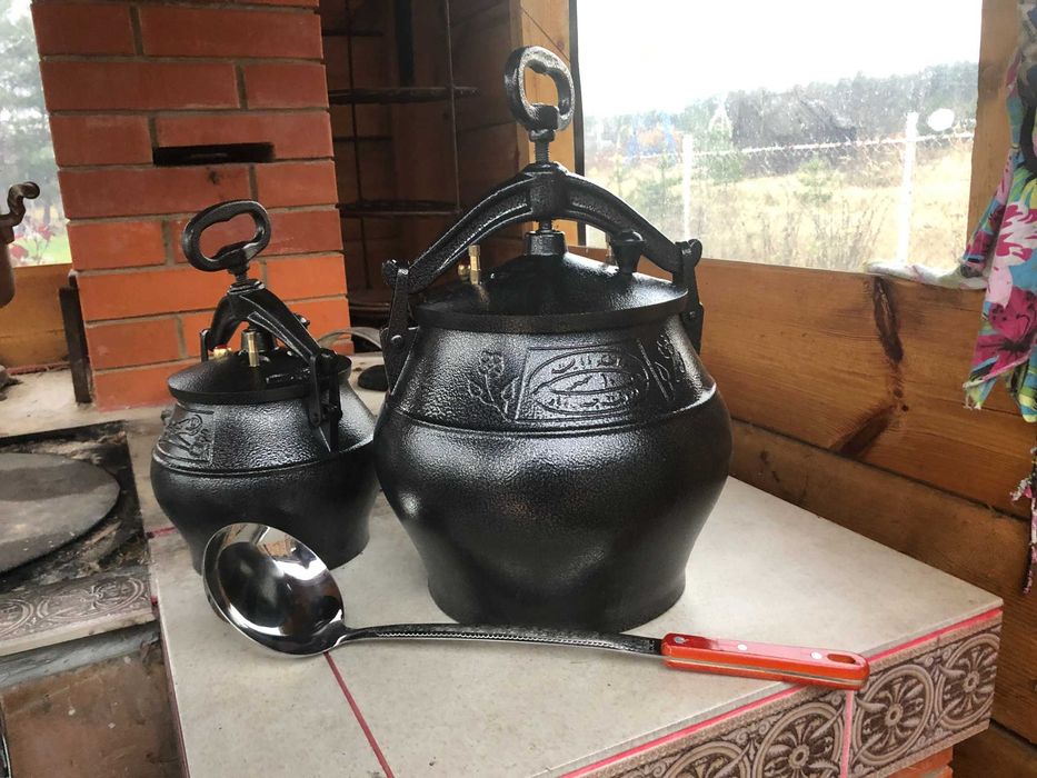 Афганський казан. Пароварка, скороварка, автоклав 80л Чорний