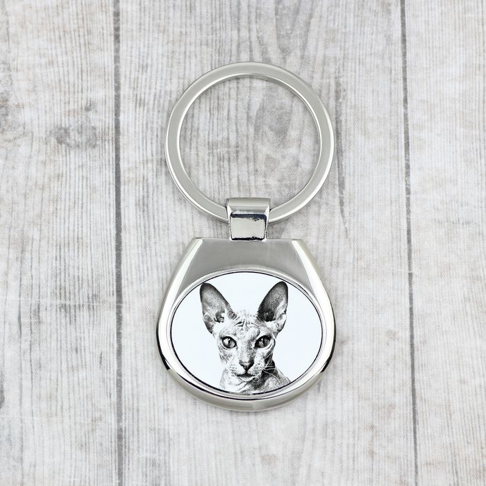 Peterbald brelok ze zdjęciem kota Art-Dog