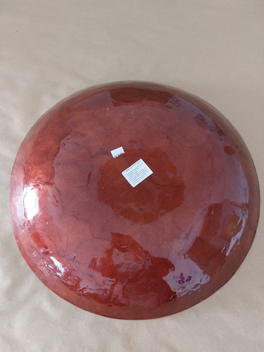 Prato em Madrepérola pintada