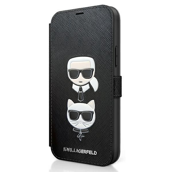 Etui Ochronne do iPhone 12 Mini Saffiano Karl Lagerfeld - Czarny