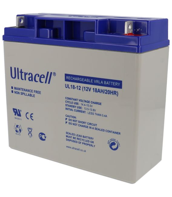 bateria 12v 18ah-Ultracell UL18-12-Ultracell UL18-12