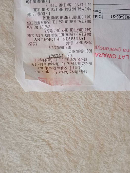 Telefon Motorola g15 na gwarancji z paragonem