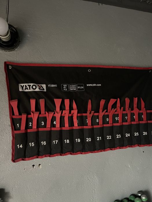 Знімачі кліпс та пістонів 27 предметів YATO