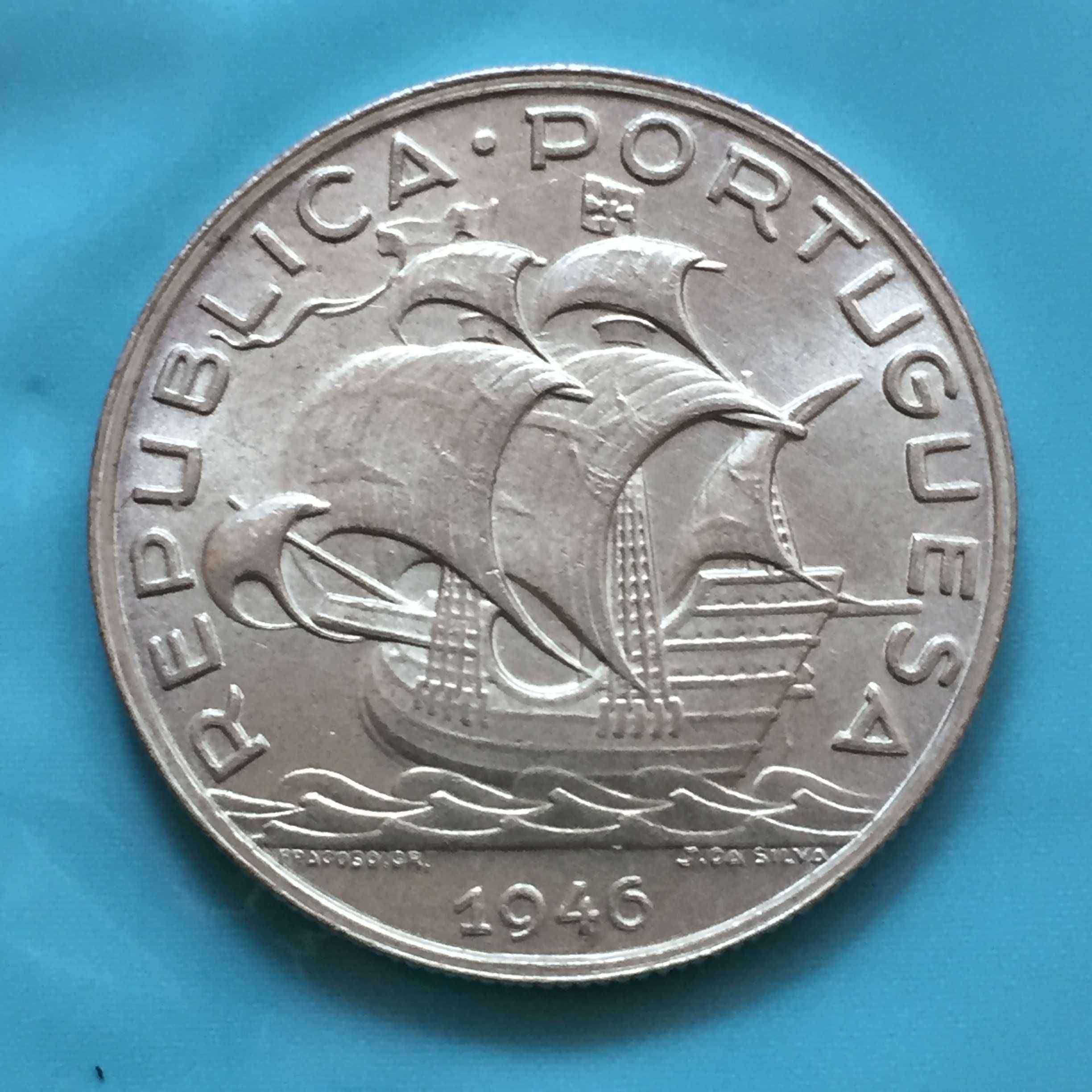 5 escudos 1946 - prata