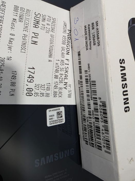 Jak Nowy Samsung Galaxy A55 Navy 256GB Komplet Gwarancja
