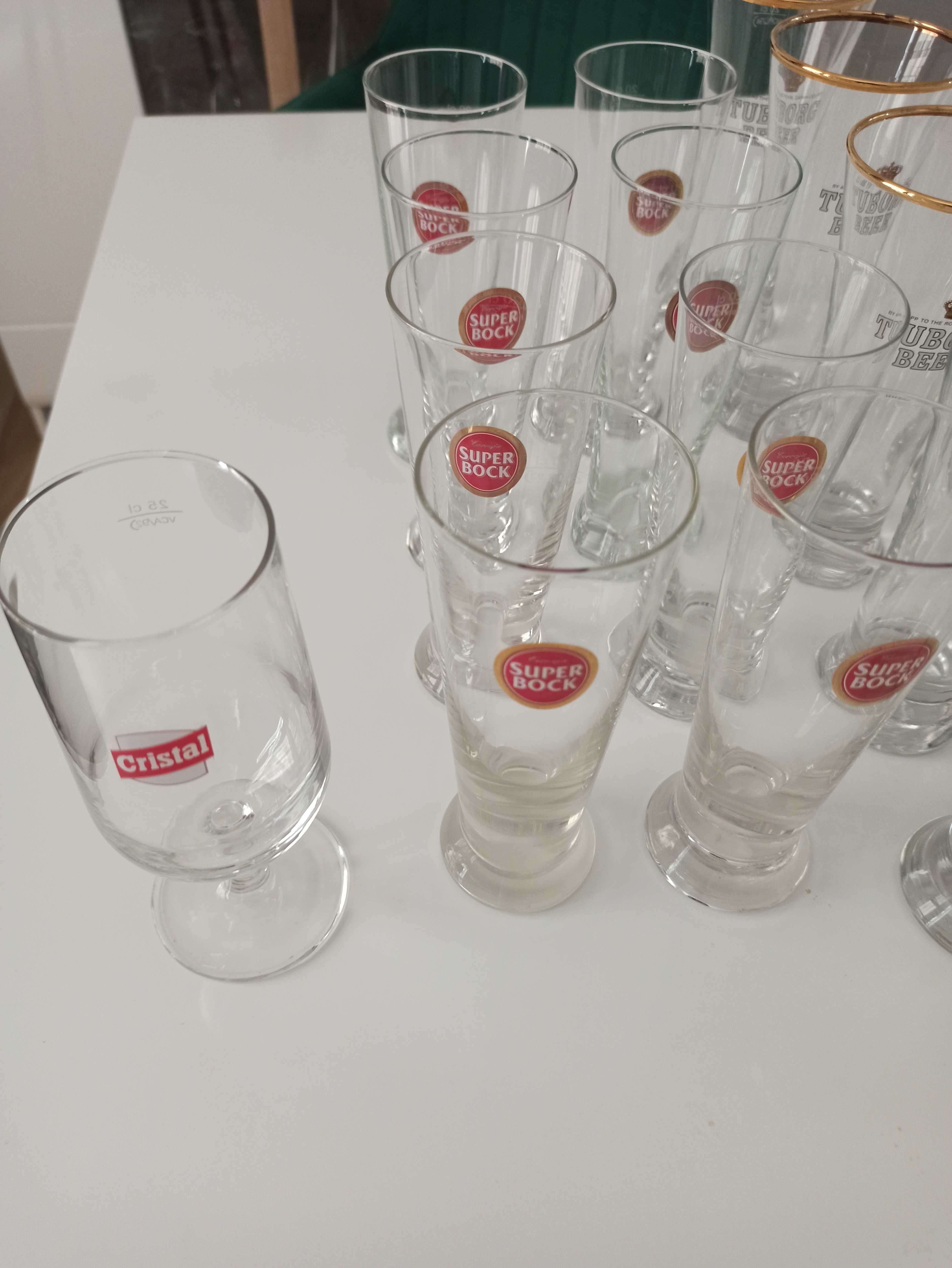 Copos imperial 20cl super Bock, Tuborg, Calsberg