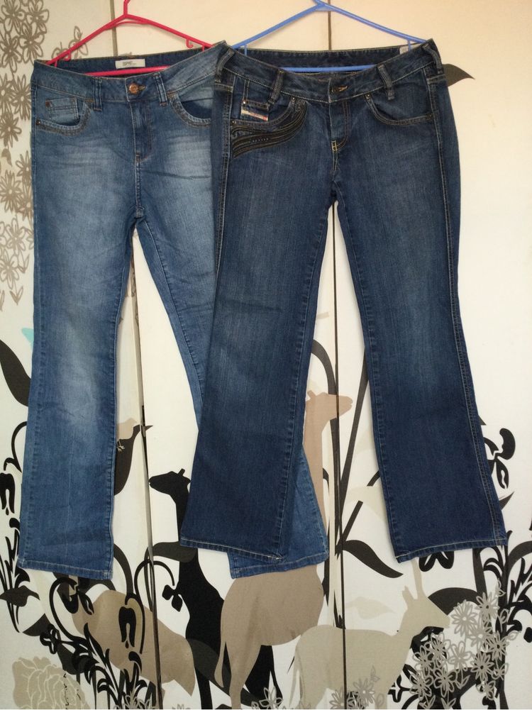 Spodnie jeans 2 pary _ Diesel Esprit rozm.30/32