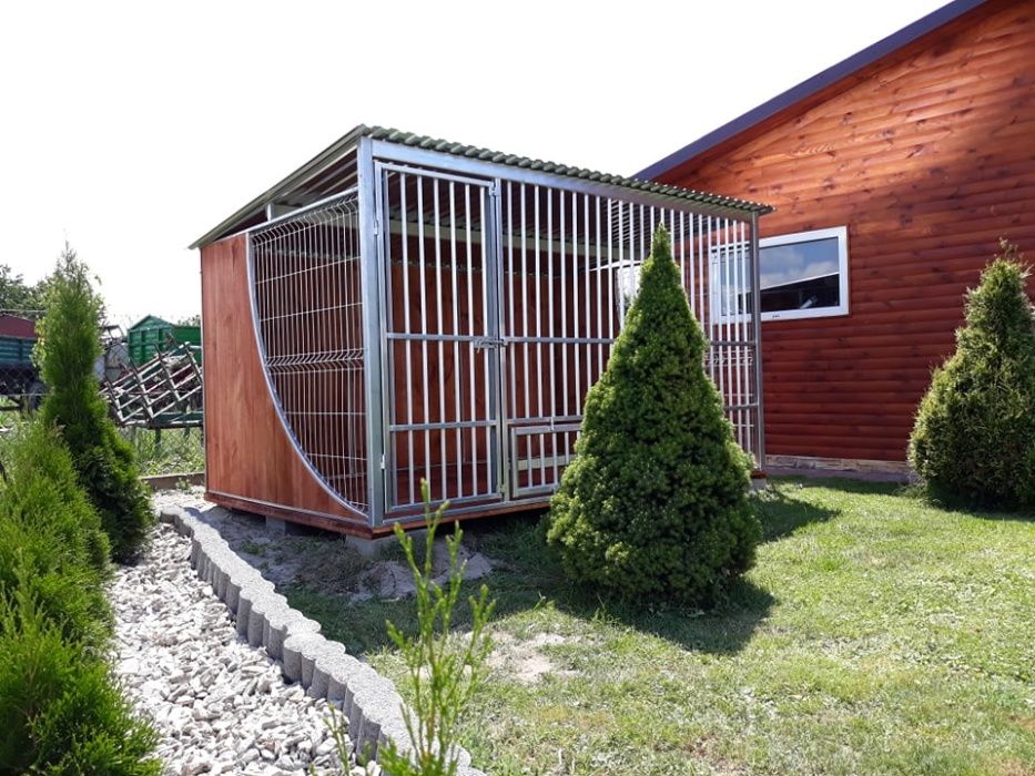 Ocynkowany kojec dla psa - Wzmacniany box klatka 3x2