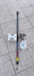 Pack cana de pesca, carreto Mitchell e bobine de fio